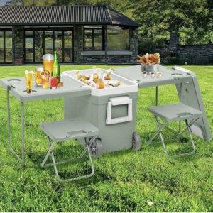 32 Liter Cooler Box Folding Table Chair Set